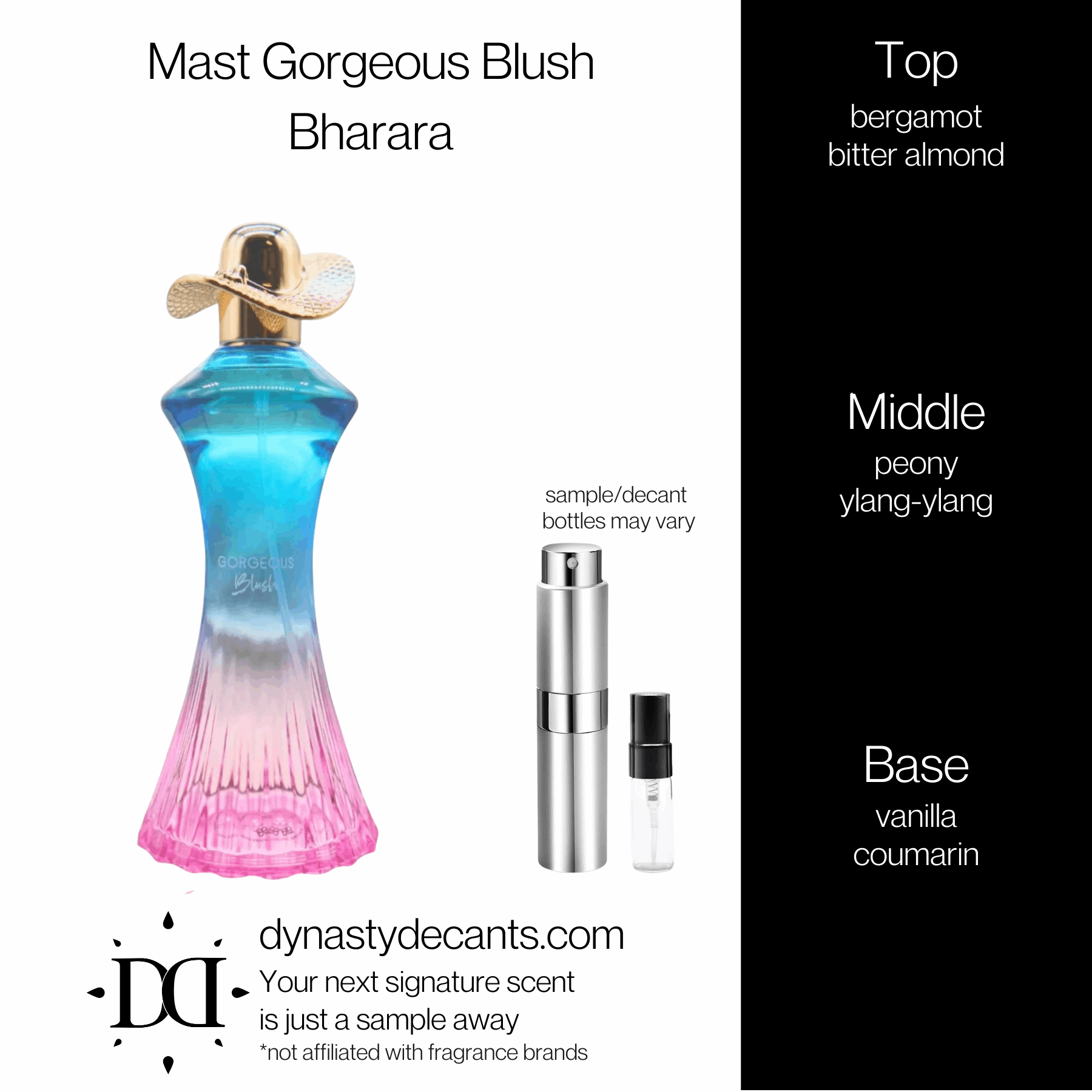 Mast Gorgeous Blush by Bharara | Fragrance Sample | Decant