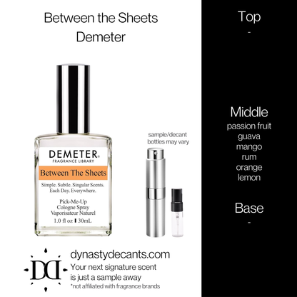 Between The Sheets by Demeter  | Fragrance Sample | Decant