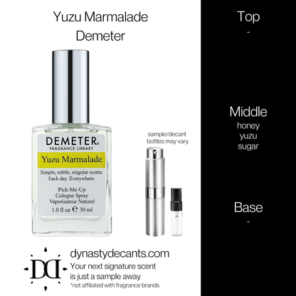 Yuzu Marmalade by Demeter | Fragrance Sample | Decant