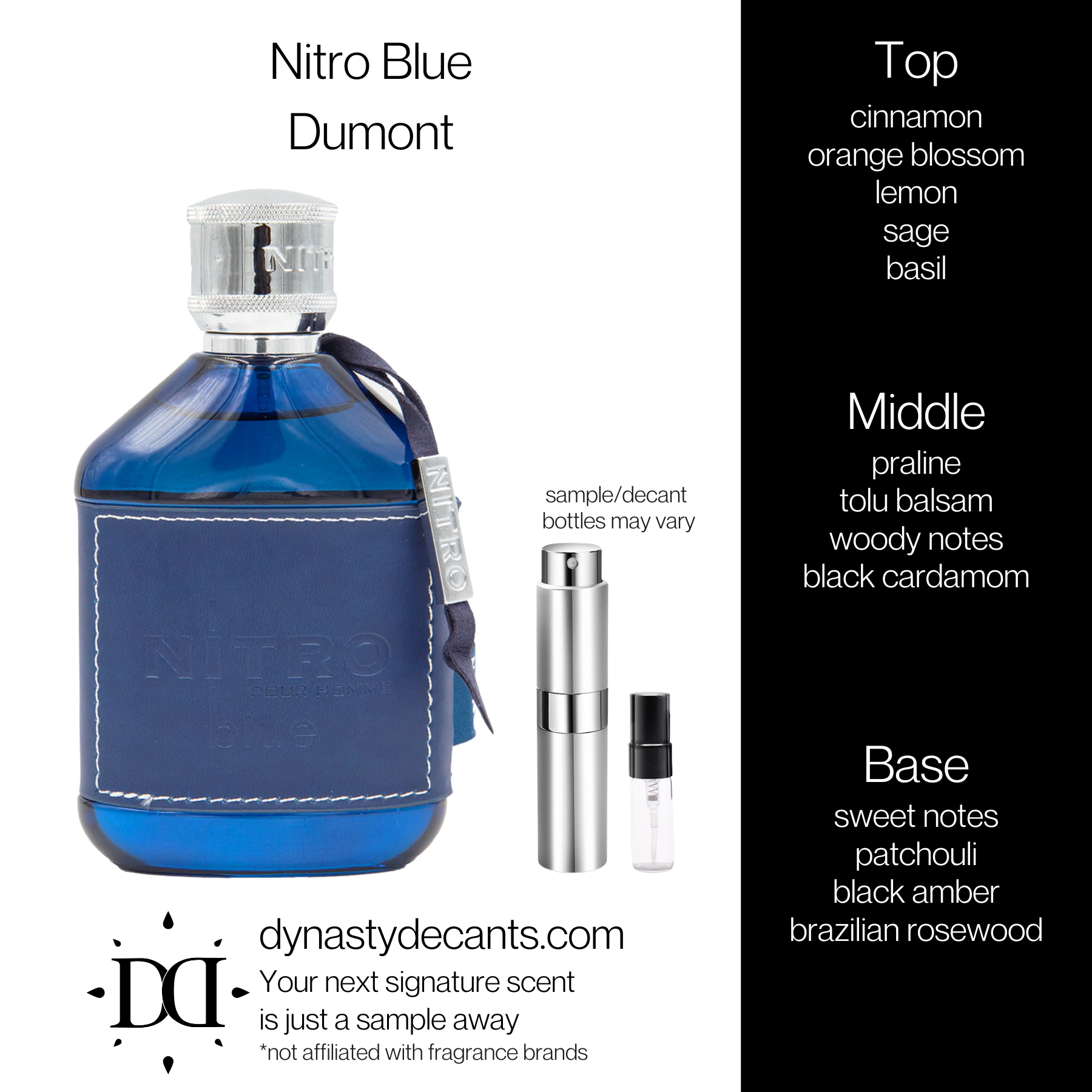 Nitro Blue by Dumont | Fragrance Sample | Decant