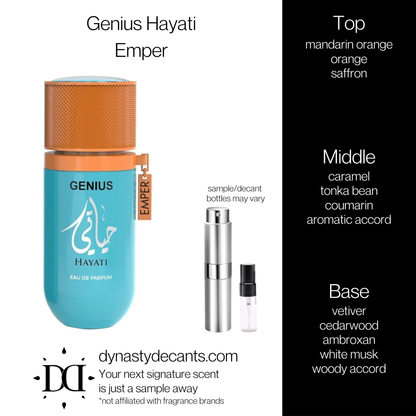 Genius Hayati by Emper | Fragrance Sample | Decant