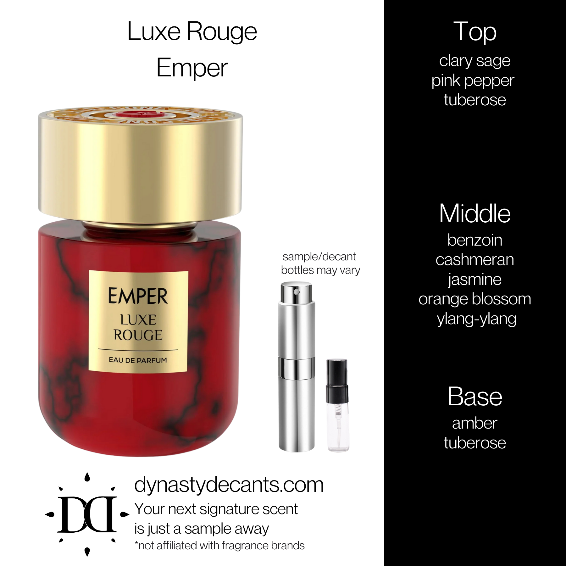 Luxe Rouge by Emper | Fragrance Sample | Decant