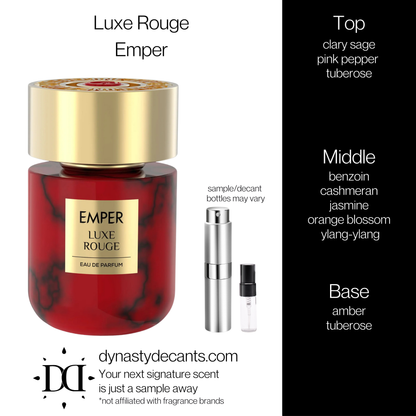Luxe Rouge by Emper | Fragrance Sample | Decant