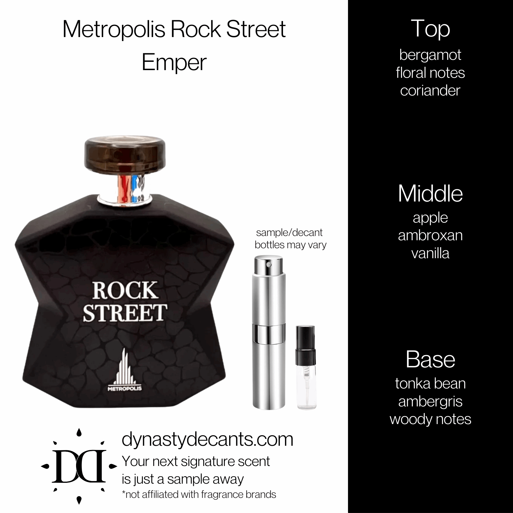 Metropolis Rock Street by Emper | Fragrance Sample | Decant