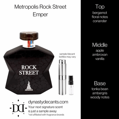 Metropolis Rock Street by Emper | Fragrance Sample | Decant