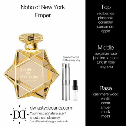 Noho of New York by Emper | Fragrance Sample | Decant