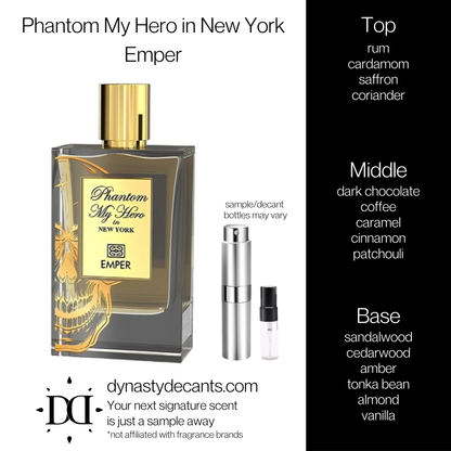 Phantom My Hero in New York by Emper | Fragrance Sample | Decant