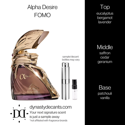 Alpha Desire by FOMO | Fragrance Sample | Decant