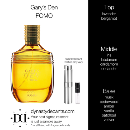 Gary's Den by FOMO | Fragrance Sample | Decant