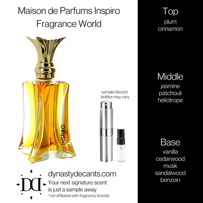 Maison de Parfums Inspiro by Fragrance World | Fragrance Sample | Decant