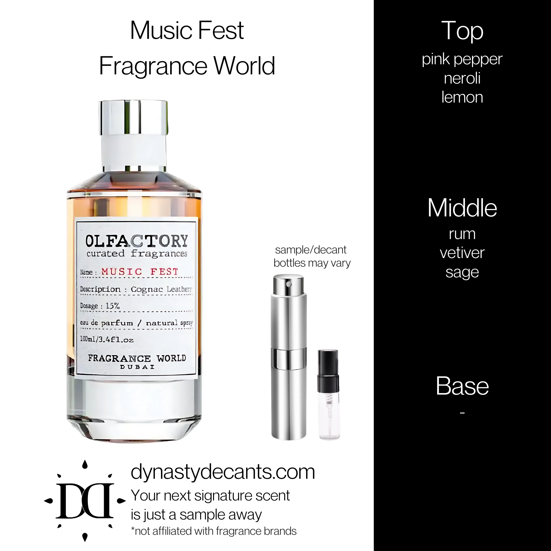 Music Fest by Fragrance World | Fragrance Sample | Decant