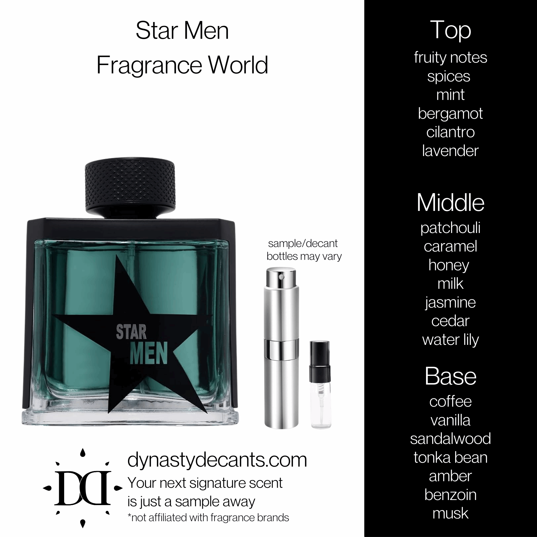 Star Men by Fragrance World | Fragrance Sample | Decant