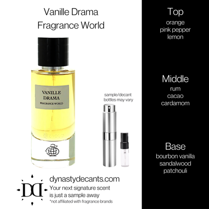 Vanille Drama by Fragrance World | Fragrance Sample | Decant