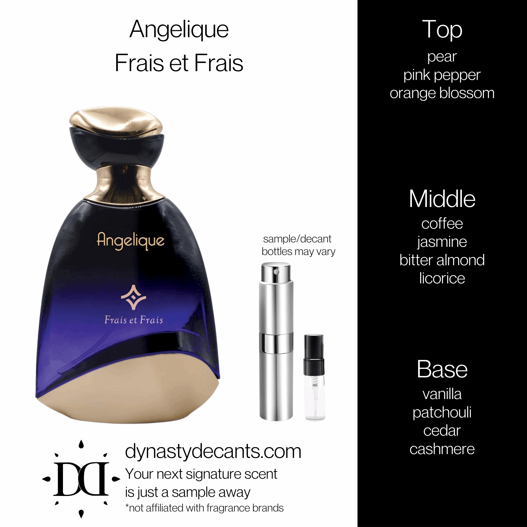 Angelique by Frais et Frais | Fragrance Sample | Decant