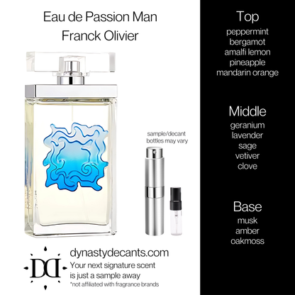 Eau De Passion M by Franck Olivier | Fragrance Sample | Decant