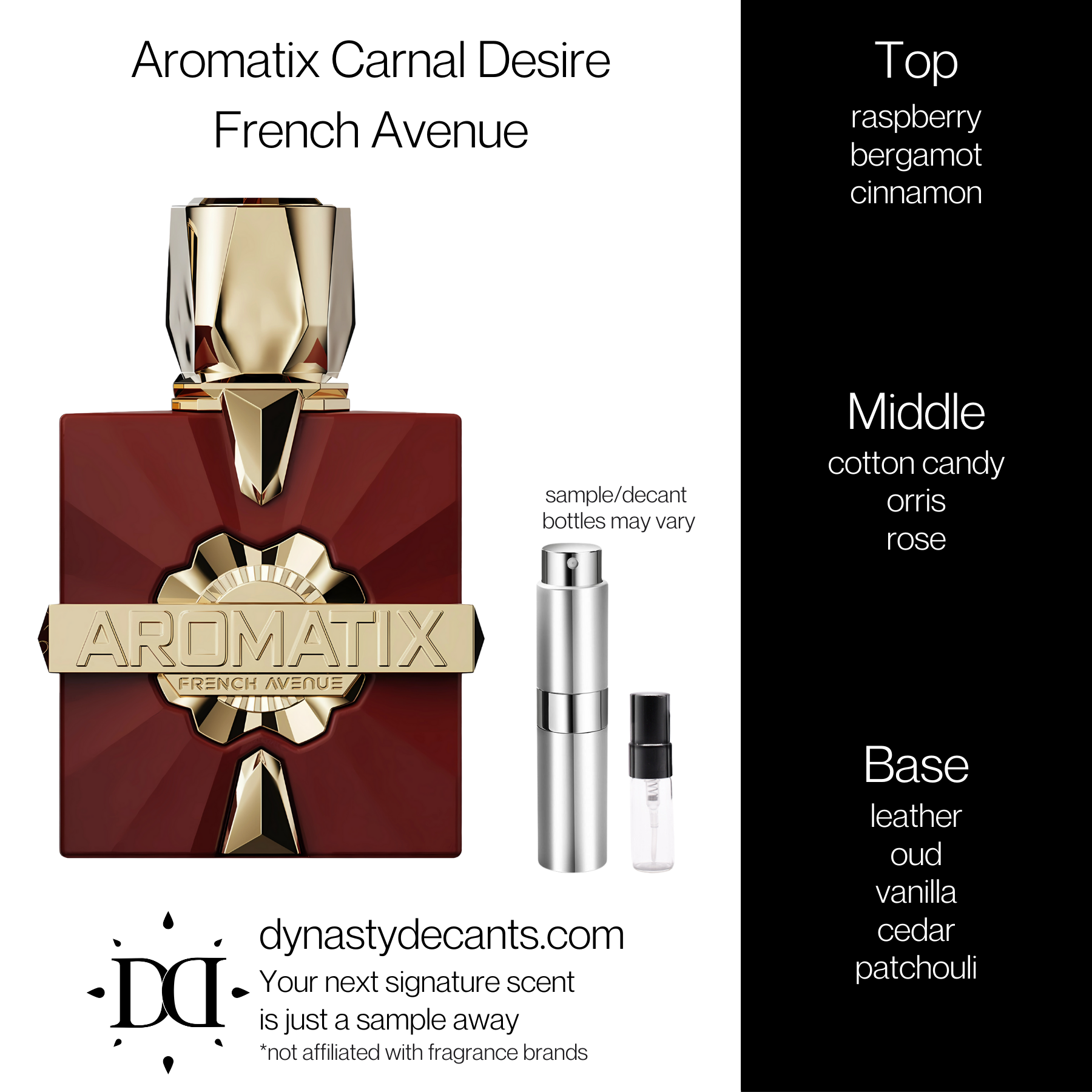 Aromatix Carnal Desire by French Avenue | Fragrance Sample | Decant