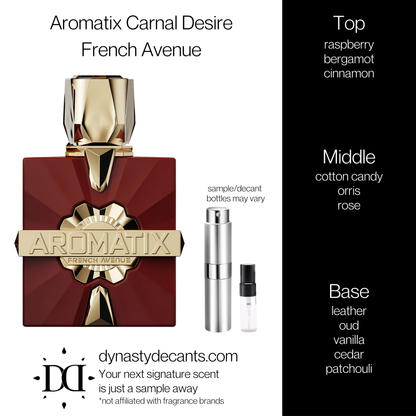 Aromatix Carnal Desire by French Avenue | Fragrance Sample | Decant