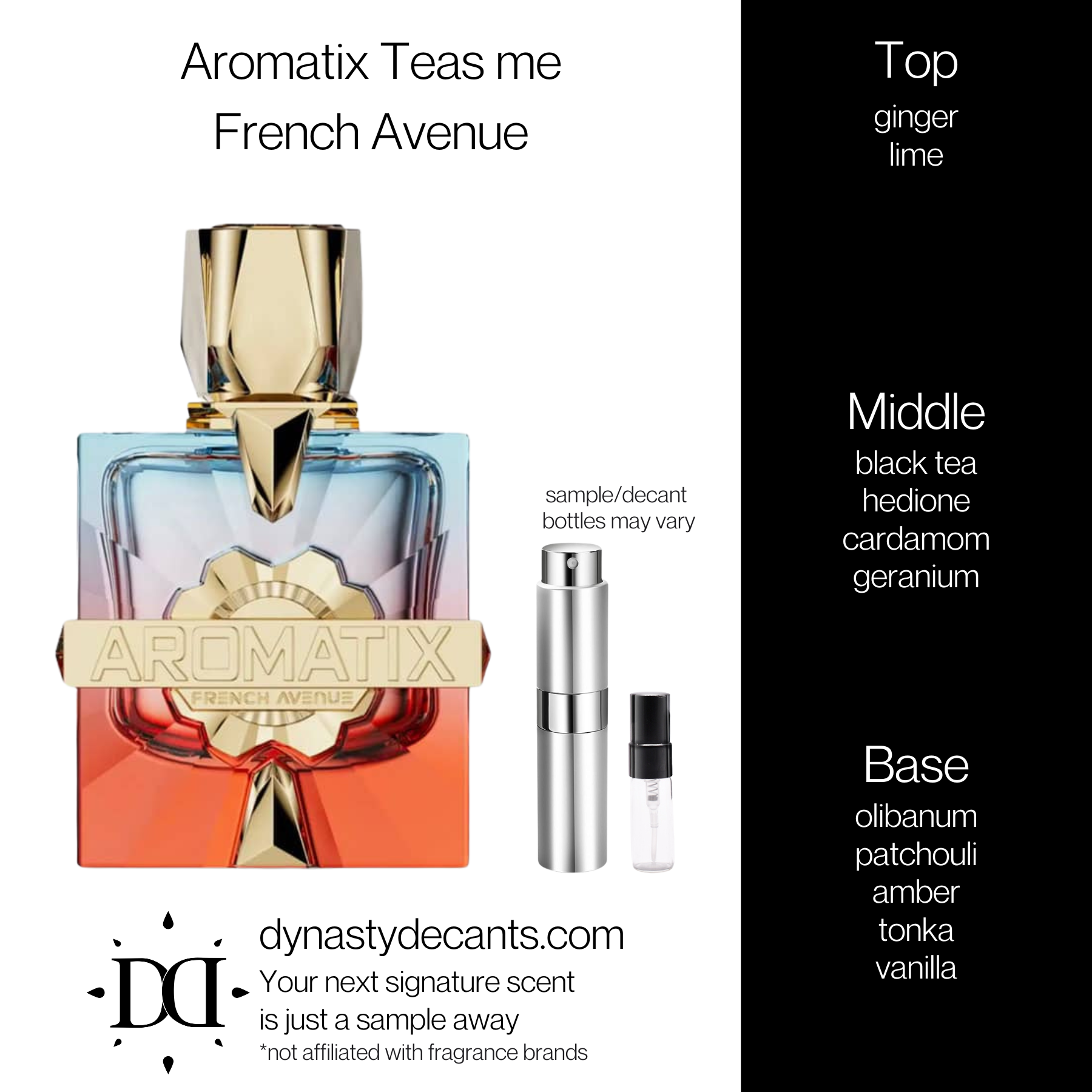 Aromatix Teas me by French Avenue | Fragrance Sample | Decant