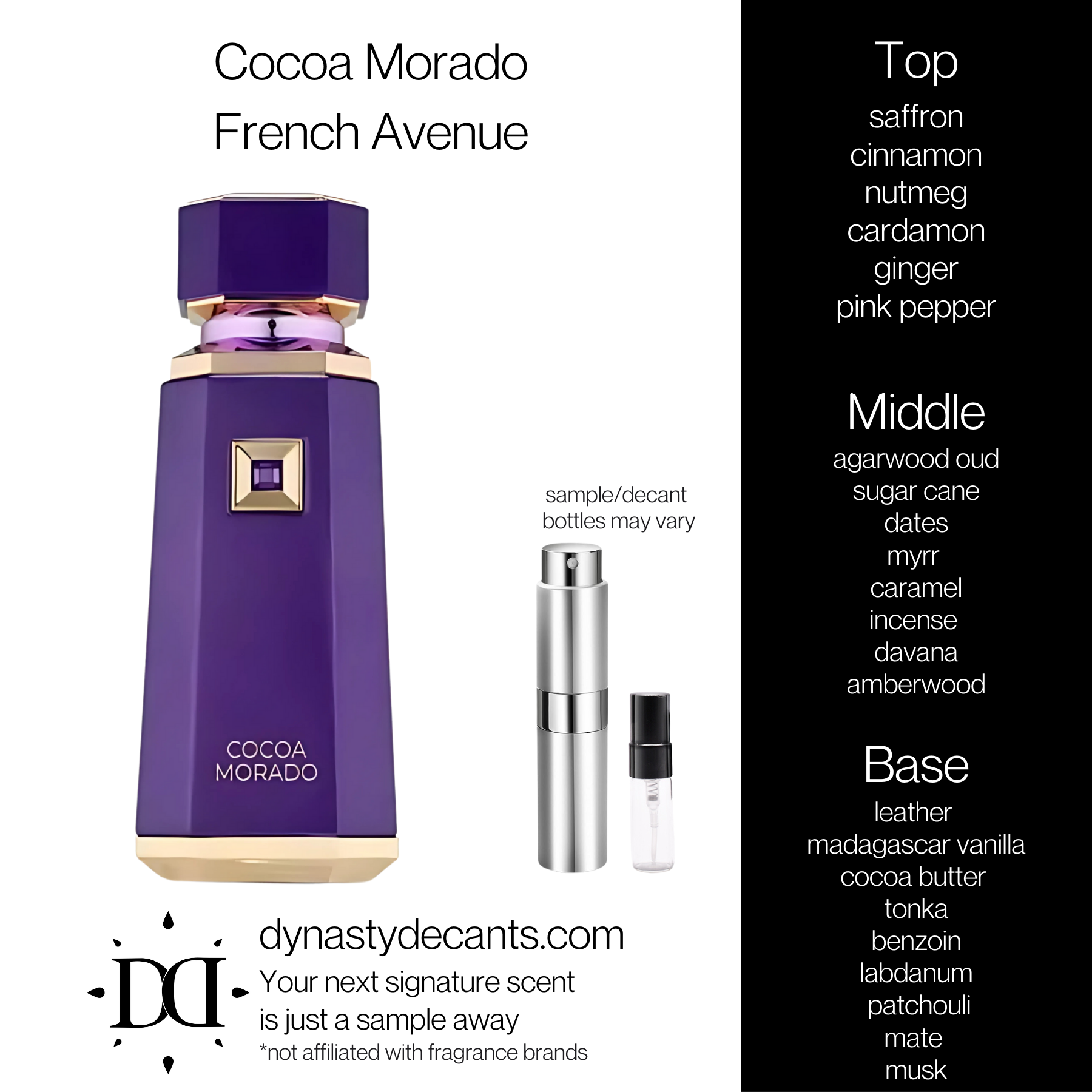 Cocoa Morado by French Avenue | Fragrance Sample | Decant