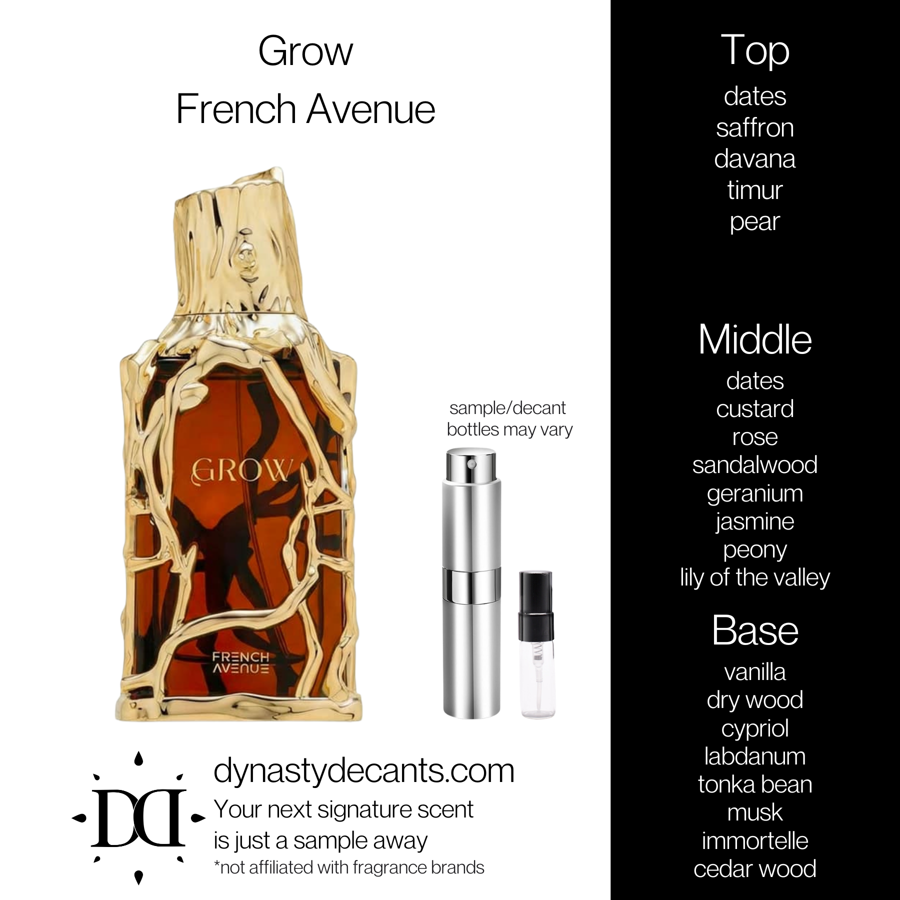 Grow by French Avenue | Fragrance Sample | Decant