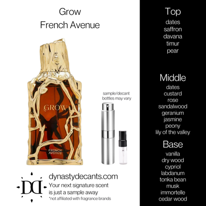 Grow by French Avenue | Fragrance Sample | Decant
