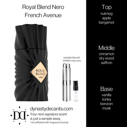Royal Blend Nero by French Avenue | Fragrance Sample | Decant