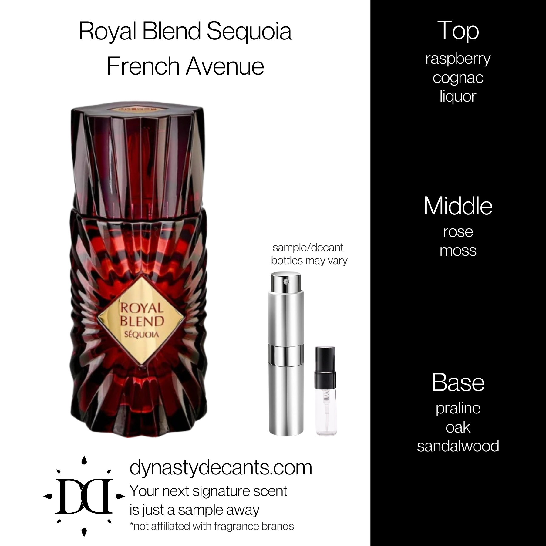 Royal Blend Sequoia by French Avenue | Fragrance Sample | Decant