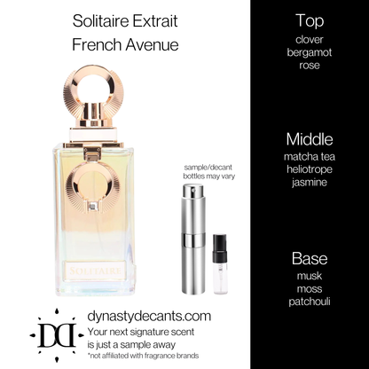 Solitaire Extrait by French Avenue | Fragrance Sample | Decant