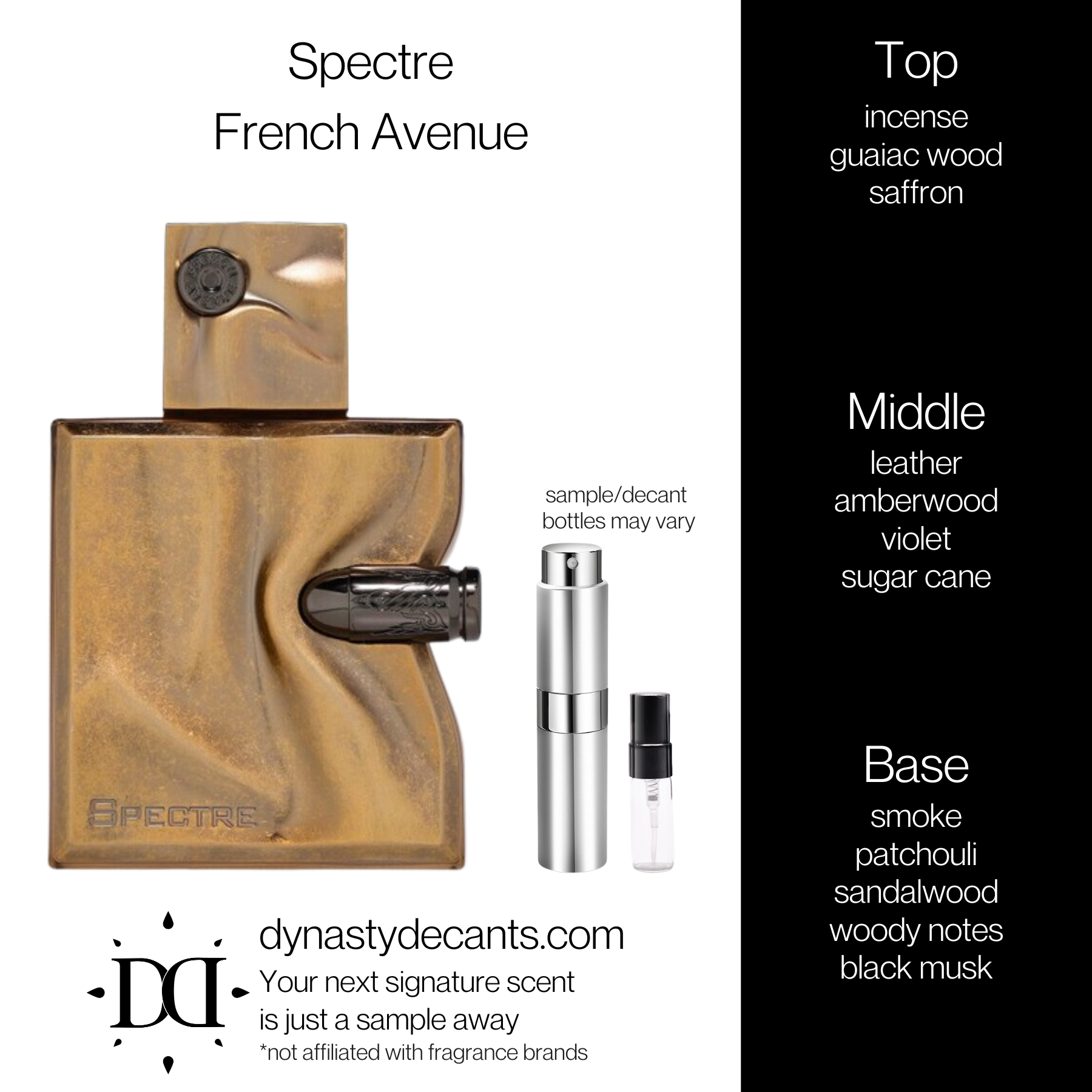 Spectre by French Avenue | Fragrance Sample | Decant