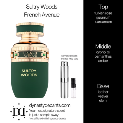 Sultry Woods by French Avenue | Fragrance Sample | Decant