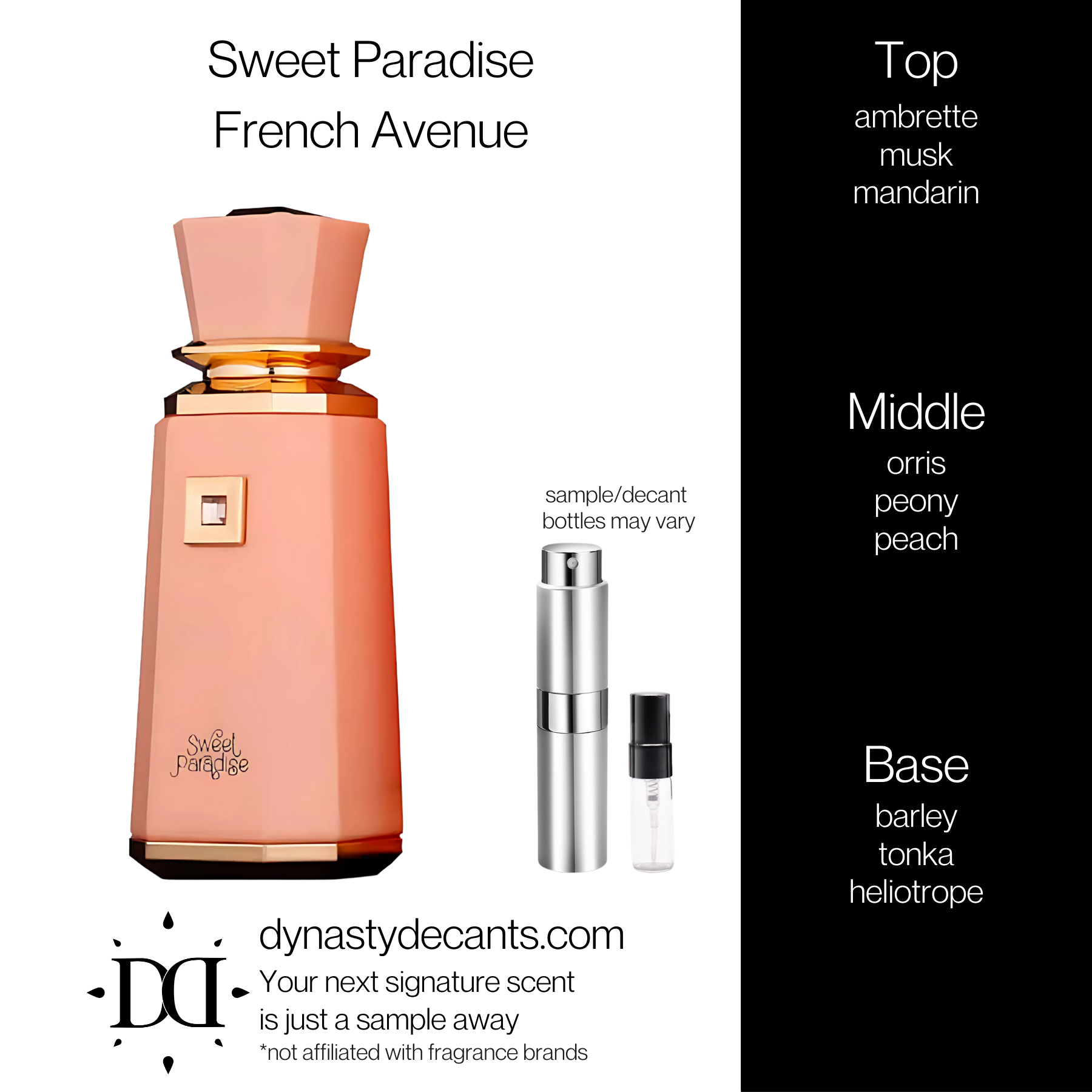 Sweet Paraside by French Avenue | Fragrance Sample | Decant