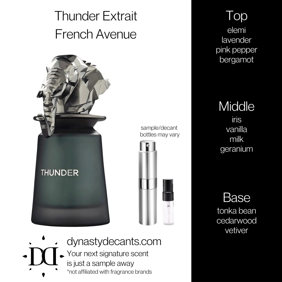 Thunder Extrait by French Avenue | Fragrance Sample | Decant
