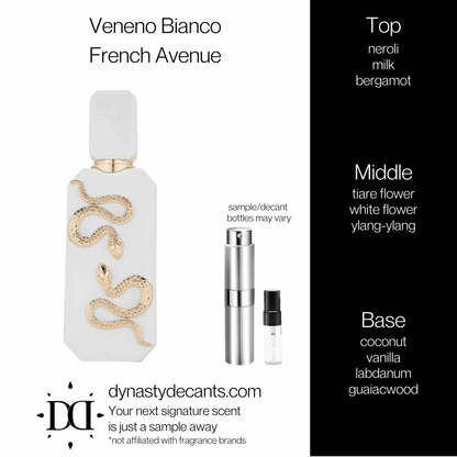 Veneno Bianco by French Avenue | Fragrance Sample | Decant