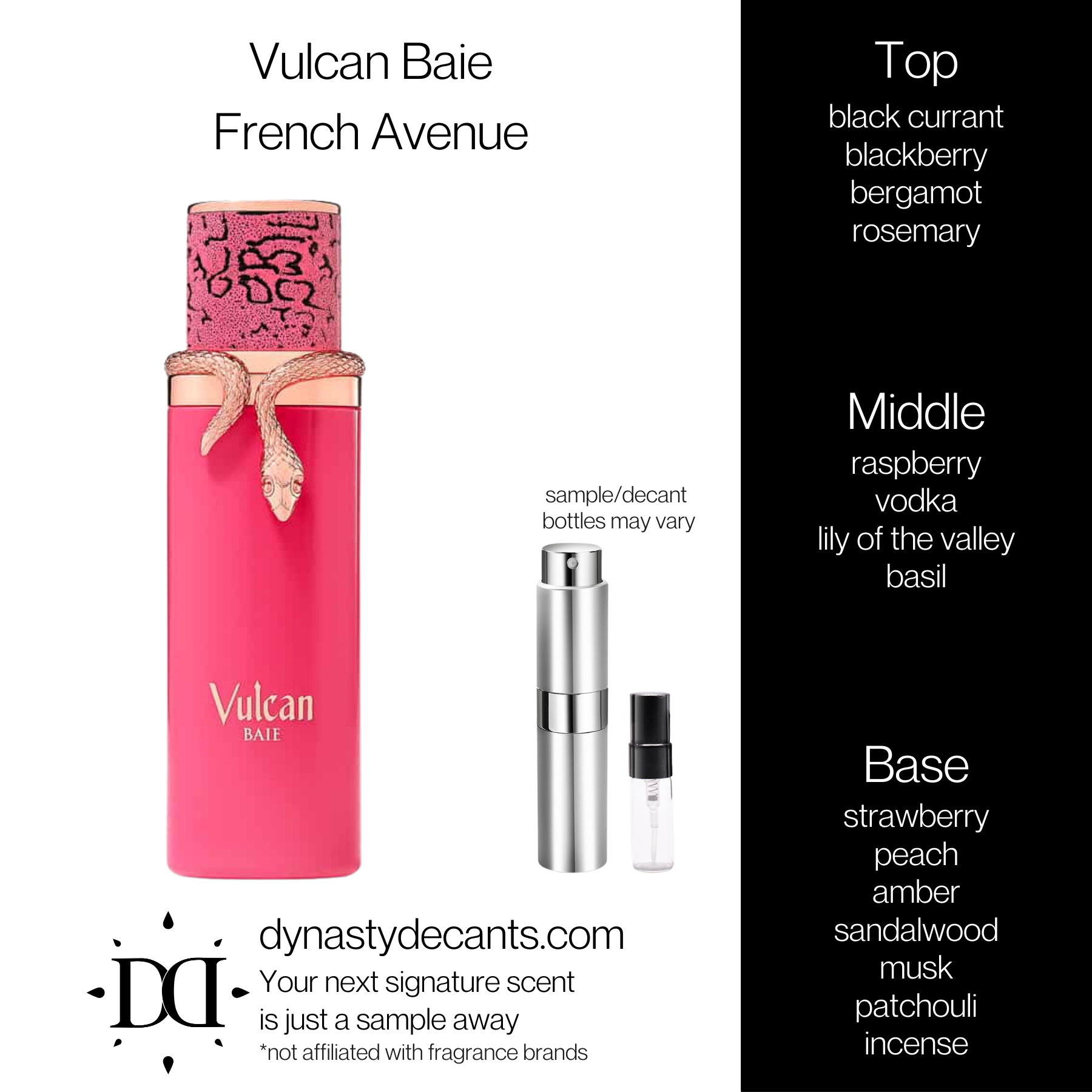 Vulcan Baie by French Avenue | Fragrance Sample | Decant