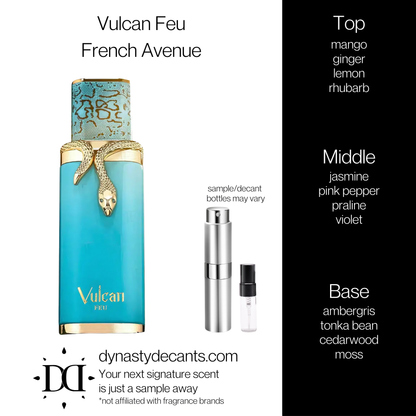 Vulcan Feu by French Avenue | Fragrance Sample | Decant