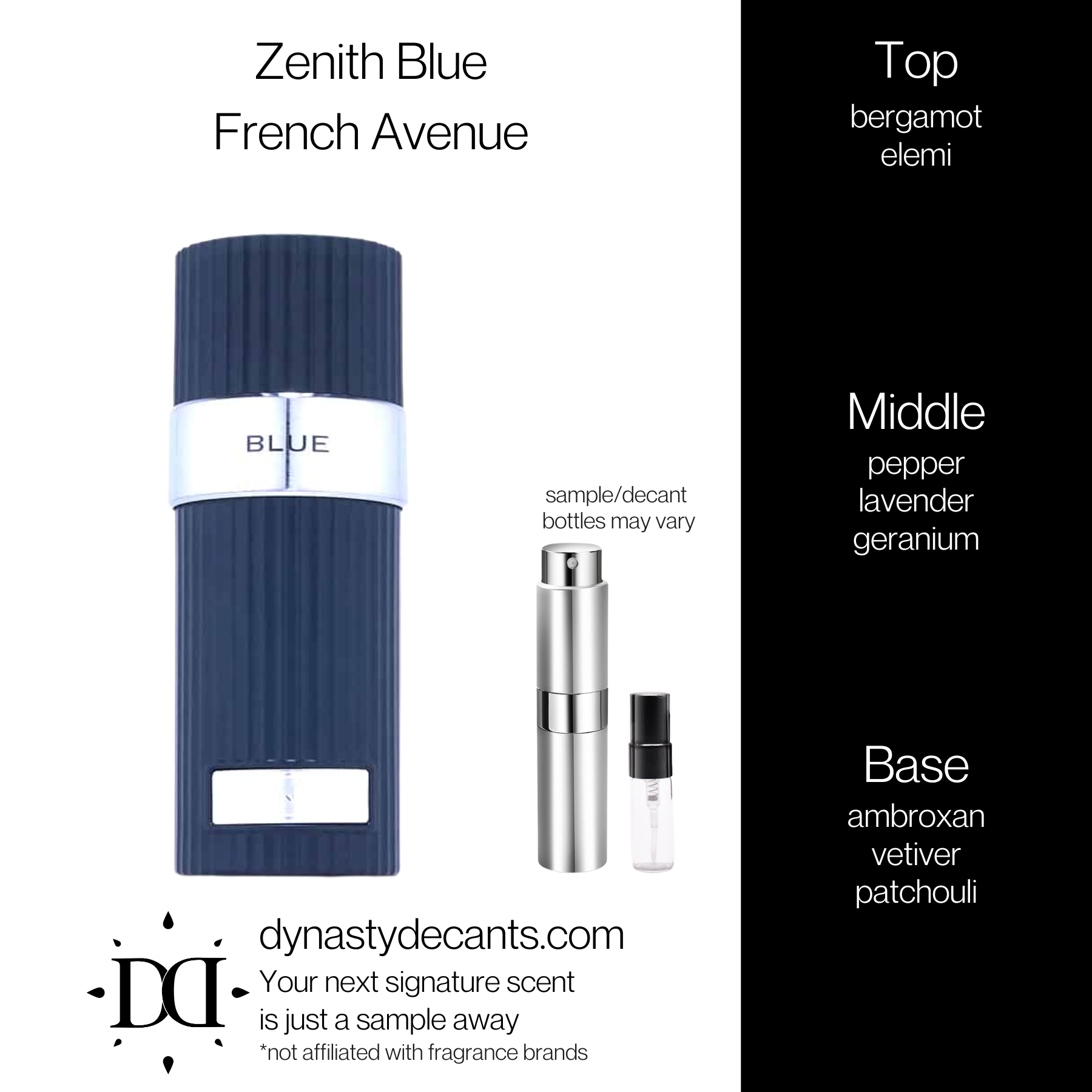 Zenith Blue by French Avenue | Fragrance Sample | Decant
