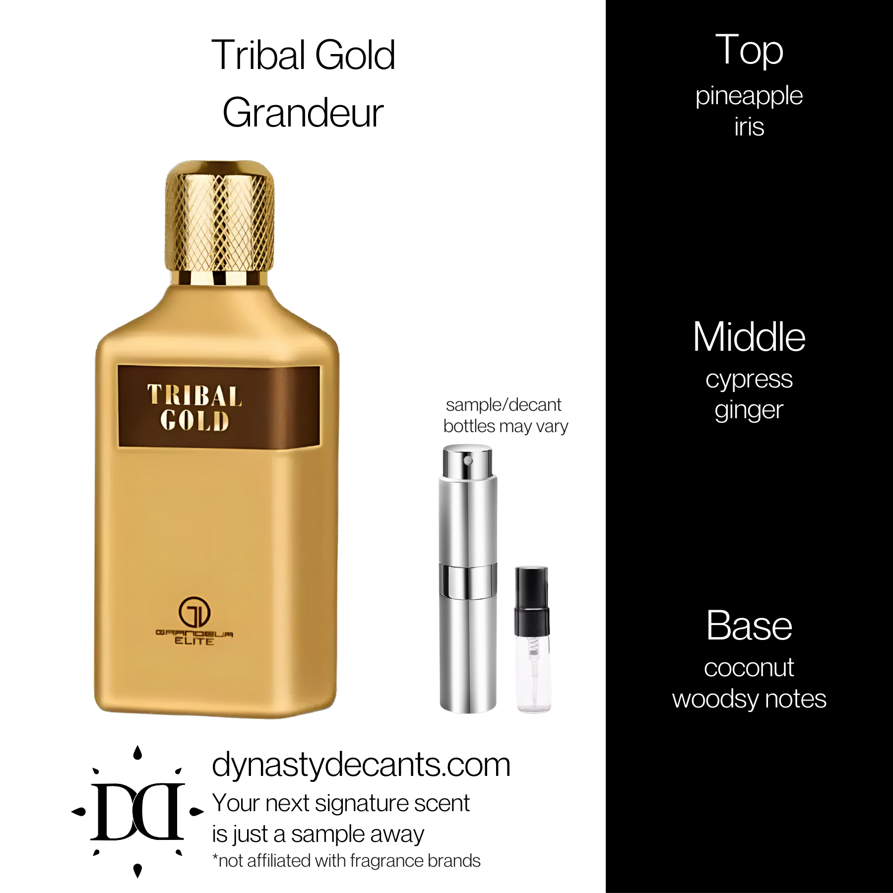 Tribal Gold by Grandeur | Fragrance Sample | Decant