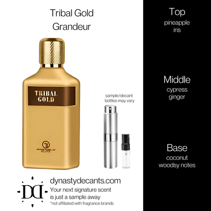 Tribal Gold by Grandeur | Fragrance Sample | Decant