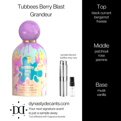 Tubees Berry Blast by Grandeur | Fragrance Sample | Decant