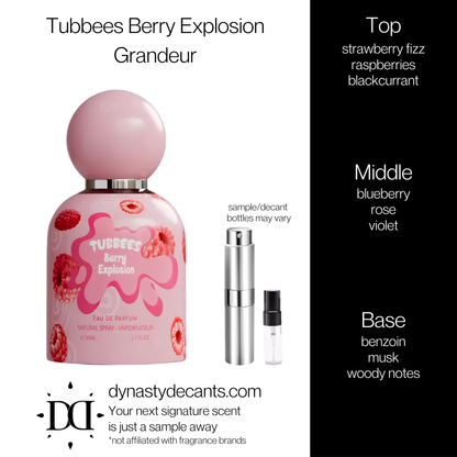 Tubbees Berry Explosion by Grandeur | Fragrance Sample | Decant