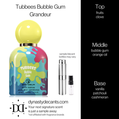 Tubbees Bubble Gum by Grandeur | Fragrance Sample | Decant