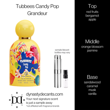 Tubbees Candy Pop by Grandeur | Fragrance Sample | Decant