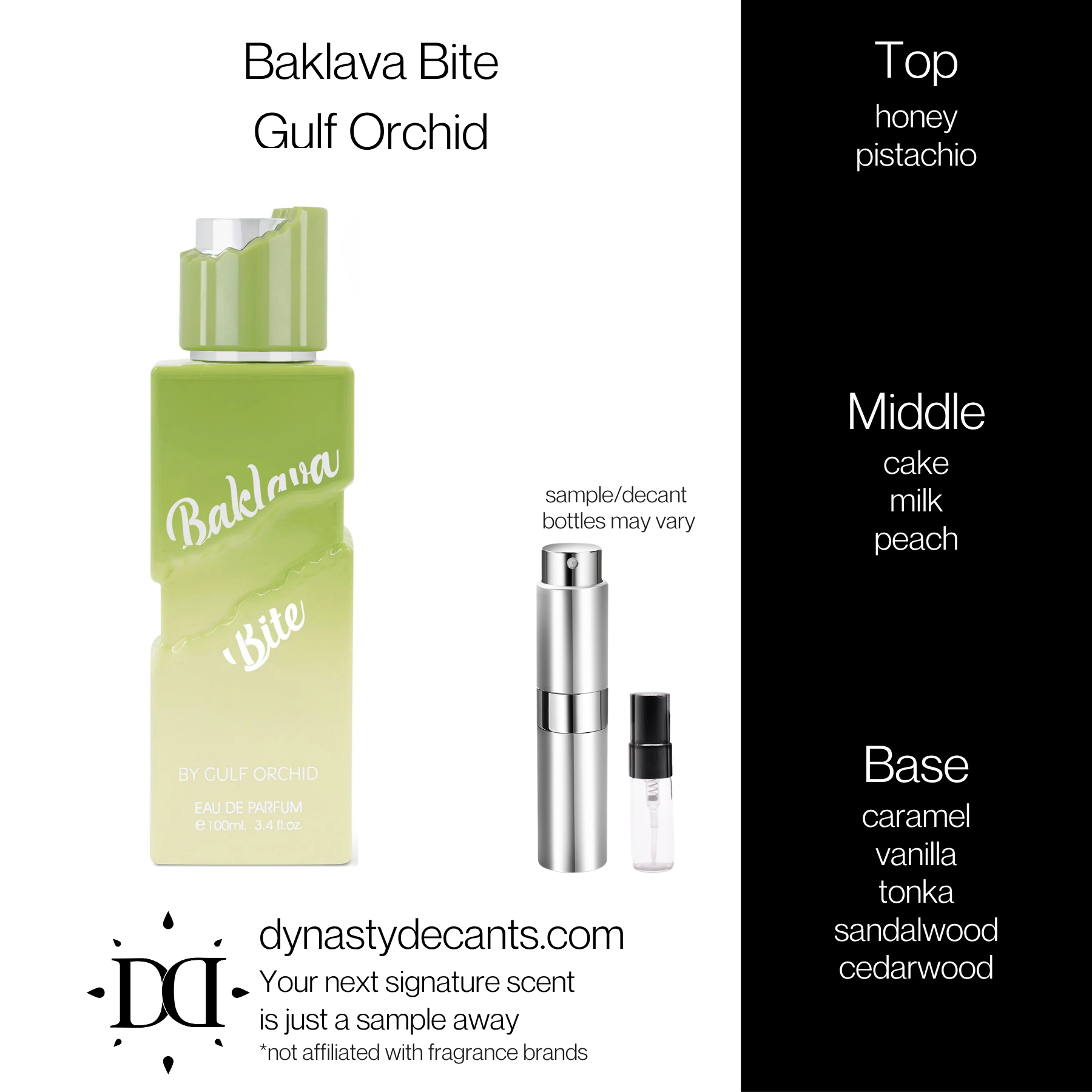 Baklava Bite by Gulf Orchid | Fragrance Sample | Decant