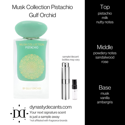 Musk Collection Pistachio by Gulf Orchid | Fragrance Sample | Decant