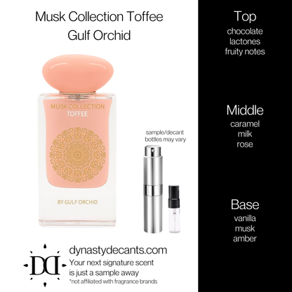Musk Collection Toffee by Gulf Orchid | Fragrance Sample | Decant