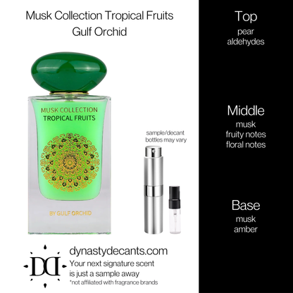 Musk Collection Tropical Fruits by Gulf Orchid | Fragrance Sample | Decant