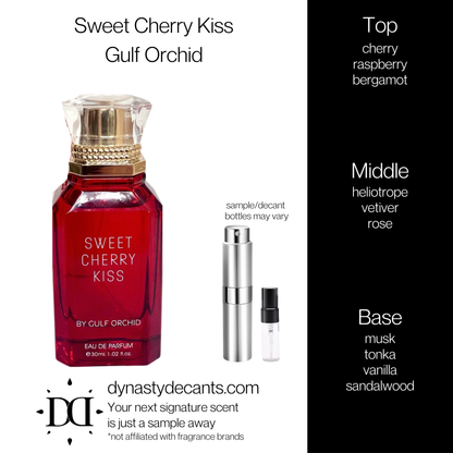 Sweet Cherry Kiss by Gulf Orchid | Fragrance Sample | Decant