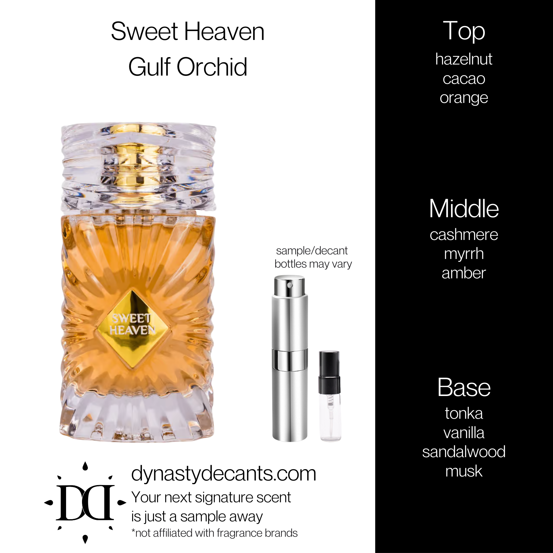Sweet Heaven by Gulf Orchid | Fragrance Sample | Decant