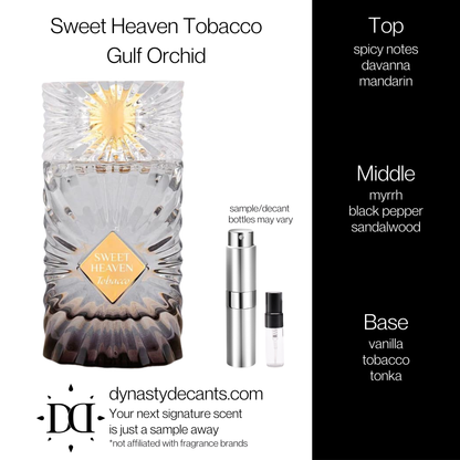 Sweet Heaven Tobacco by Gulf Orchid | Fragrance Sample | Decant