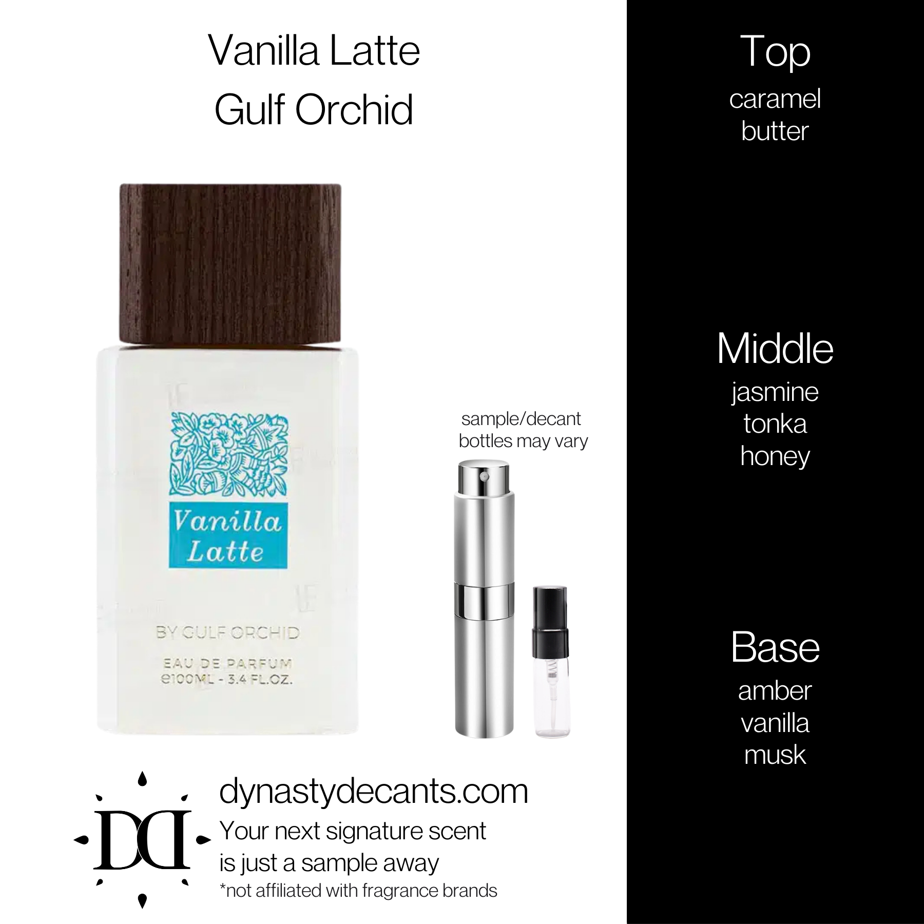 Vanilla Latte by Gulf Orchid | Fragrance Sample | Decant